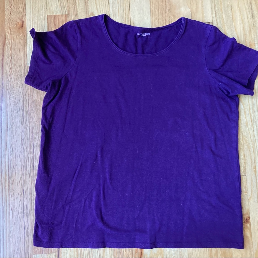 EUC Eileen Fisher Purple T-Shirt